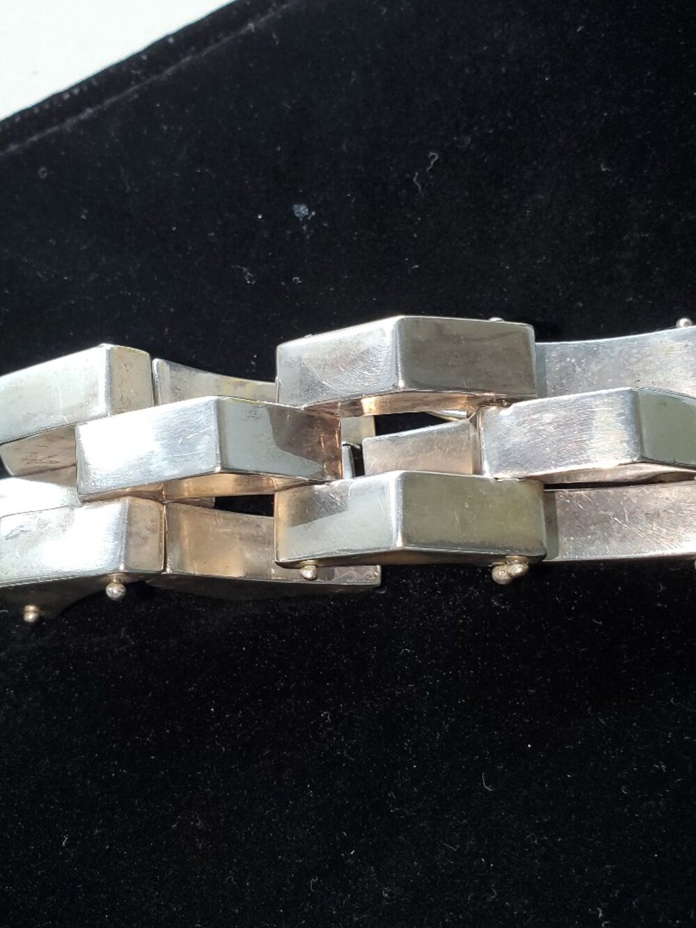 STERLING SILVER CHUNKY LINK BRACELET